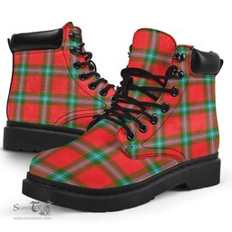 ScotsTee Shop Scottish MacLaine of Loch Buie Clan Tartan All Season Boots
