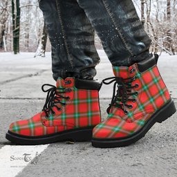 ScotsTee Shop Scottish MacLaine of Loch Buie Clan Tartan All Season Boots