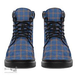 ScotsTee Shop Scottish MacLaine of Loch Buie Hunting Ancient Clan Crest Tartan All Season Boots