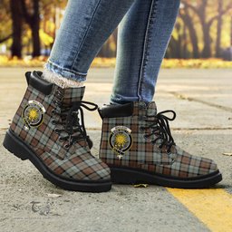 ScotsTee Shop Scottish MacLeod of Harris Weathered Clan Crest Tartan All Season Boots