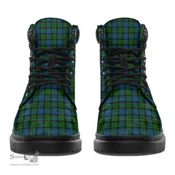 ScotsTee Shop Scottish MacKay Modern Clan Crest Tartan All Season Boots