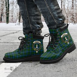 ScotsTee Shop Scottish MacKay Modern Clan Crest Tartan All Season Boots