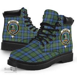 ScotsTee Shop Scottish MacLaren Ancient Clan Crest Tartan All Season Boots