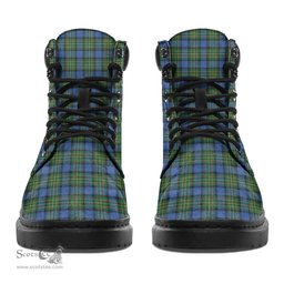 ScotsTee Shop Scottish MacLaren Ancient Clan Crest Tartan All Season Boots