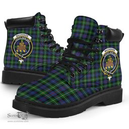 ScotsTee Shop Scottish MacKenzie Modern Clan Crest Tartan All Season Boots