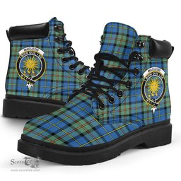 ScotsTee Shop Scottish MacLeod of Harris Ancient Clan Crest Tartan All Season Boots