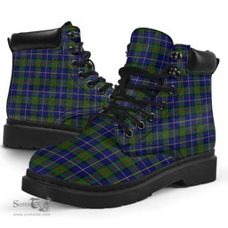 ScotsTee Shop Scottish MacLeod of Harris Modern Clan Tartan All Season Boots
