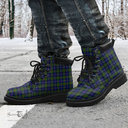 ScotsTee Shop Scottish MacLeod of Harris Modern Clan Tartan All Season Boots