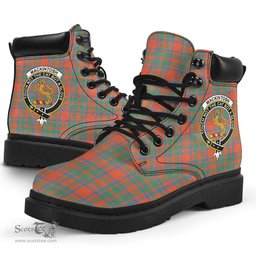ScotsTee Shop Scottish MacKintosh Ancient Clan Crest Tartan All Season Boots