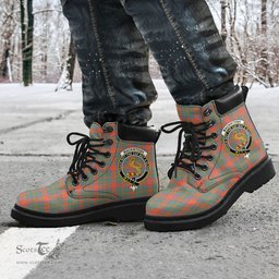 ScotsTee Shop Scottish MacKintosh Ancient Clan Crest Tartan All Season Boots