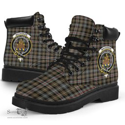 ScotsTee Shop Scottish MacKenzie Weathered Clan Crest Tartan All Season Boots