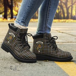 ScotsTee Shop Scottish MacKenzie Weathered Clan Crest Tartan All Season Boots