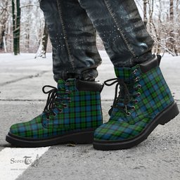 ScotsTee Shop Scottish MacKay Modern Clan Tartan All Season Boots