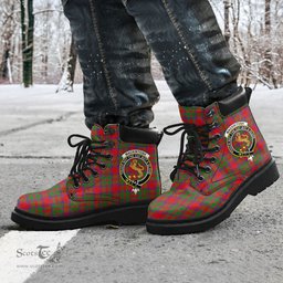 ScotsTee Shop Scottish MacKintosh Modern Clan Crest Tartan All Season Boots
