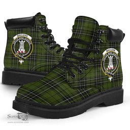 ScotsTee Shop Scottish MacLean Hunting Clan Crest Tartan All Season Boots
