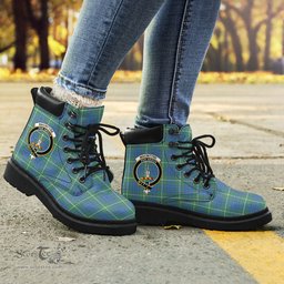 ScotsTee Shop Scottish MacIntyre Hunting Ancient Clan Crest Tartan All Season Boots