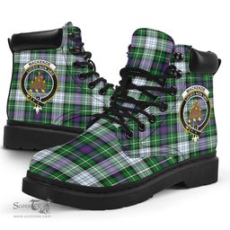 ScotsTee Shop Scottish MacKenzie Dress Modern Clan Crest Tartan All Season Boots