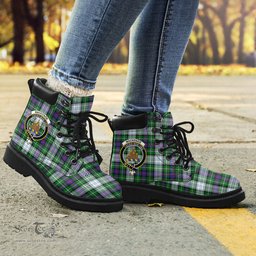 ScotsTee Shop Scottish MacKenzie Dress Modern Clan Crest Tartan All Season Boots
