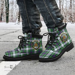 ScotsTee Shop Scottish MacKenzie Dress Modern Clan Crest Tartan All Season Boots