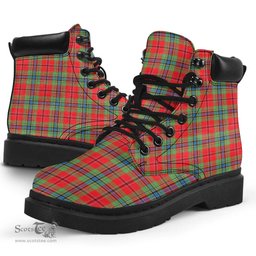 ScotsTee Shop Scottish MacLean of Duart Modern Clan Tartan All Season Boots