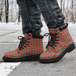 ScotsTee Shop Scottish MacLean of Duart Modern Clan Tartan All Season Boots