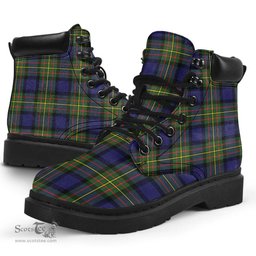 ScotsTee Shop Scottish MacLaren Modern Clan Tartan All Season Boots