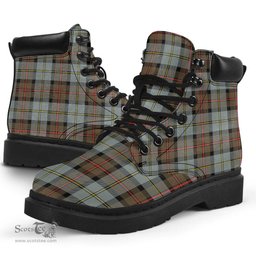 ScotsTee Shop Scottish MacLeod of Harris Weathered Clan Tartan All Season Boots