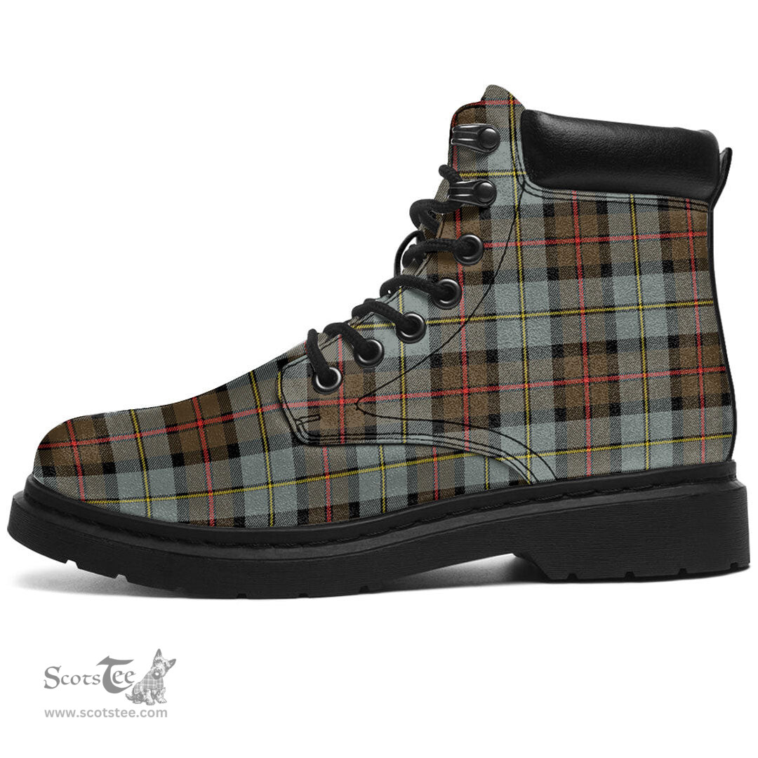 ScotsTee Shop Scottish MacLeod of Harris Weathered Clan Tartan All Season Boots