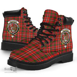ScotsTee Shop Scottish MacKinnon Modern Clan Crest Tartan All Season Boots