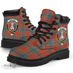 ScotsTee Shop Scottish MacLean of Duart Ancient Clan Crest Tartan All Season Boots