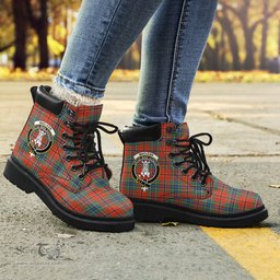 ScotsTee Shop Scottish MacLean of Duart Ancient Clan Crest Tartan All Season Boots