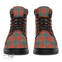 ScotsTee Shop Scottish MacLean of Duart Ancient Clan Crest Tartan All Season Boots