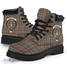 ScotsTee Shop Scottish MacIntyre Hunting Weathered Clan Crest Tartan All Season Boots