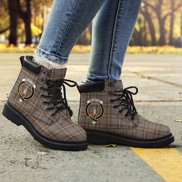 ScotsTee Shop Scottish MacIntyre Hunting Weathered Clan Crest Tartan All Season Boots