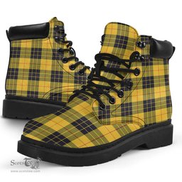 ScotsTee Shop Scottish MacLeod of Lewis Ancient Clan Tartan All Season Boots