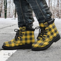 ScotsTee Shop Scottish MacLeod of Lewis Ancient Clan Tartan All Season Boots