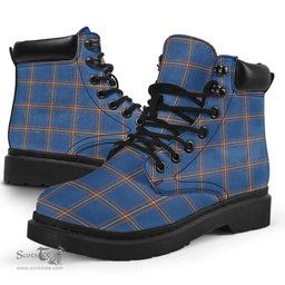 ScotsTee Shop Scottish MacLaine of Loch Buie Hunting Ancient Clan Tartan All Season Boots
