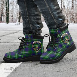 ScotsTee Shop Scottish MacIntyre Hunting Modern Clan Crest Tartan All Season Boots
