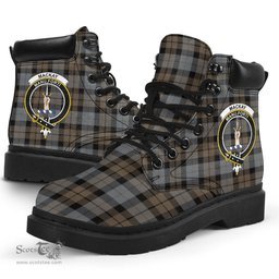 ScotsTee Shop Scottish MacKay Weathered Clan Crest Tartan All Season Boots