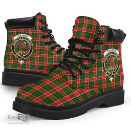 ScotsTee Shop Scottish Pollock Modern Clan Crest Tartan All Season Boots