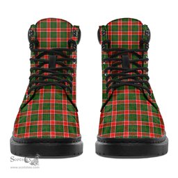 ScotsTee Shop Scottish Pollock Modern Clan Crest Tartan All Season Boots