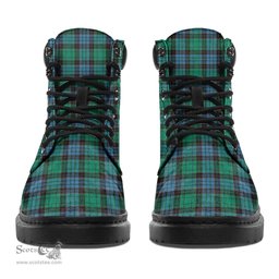ScotsTee Shop Scottish Stewart Old Ancient Clan Crest Tartan All Season Boots