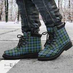 ScotsTee Shop Scottish MacKay Ancient Clan Tartan All Season Boots