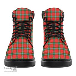 ScotsTee Shop Scottish MacLaine of Loch Buie Clan Crest Tartan All Season Boots