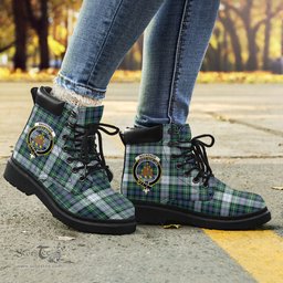 ScotsTee Shop Scottish MacKenzie Dress Ancient Clan Crest Tartan All Season Boots