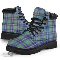 ScotsTee Shop Scottish US Marine Clan Tartan All Season Boots