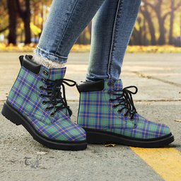 ScotsTee Shop Scottish US Marine Clan Tartan All Season Boots