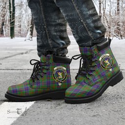 ScotsTee Shop Scottish Stewart of Appin Hunting Modern Clan Crest Tartan All Season Boots