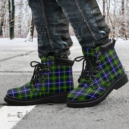 ScotsTee Shop Scottish MacNeill of Barra Modern Clan Tartan All Season Boots