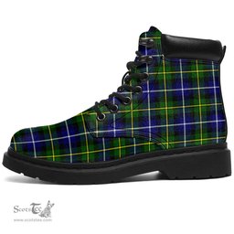 ScotsTee Shop Scottish MacNeill of Barra Modern Clan Tartan All Season Boots